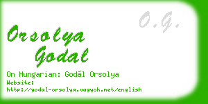 orsolya godal business card